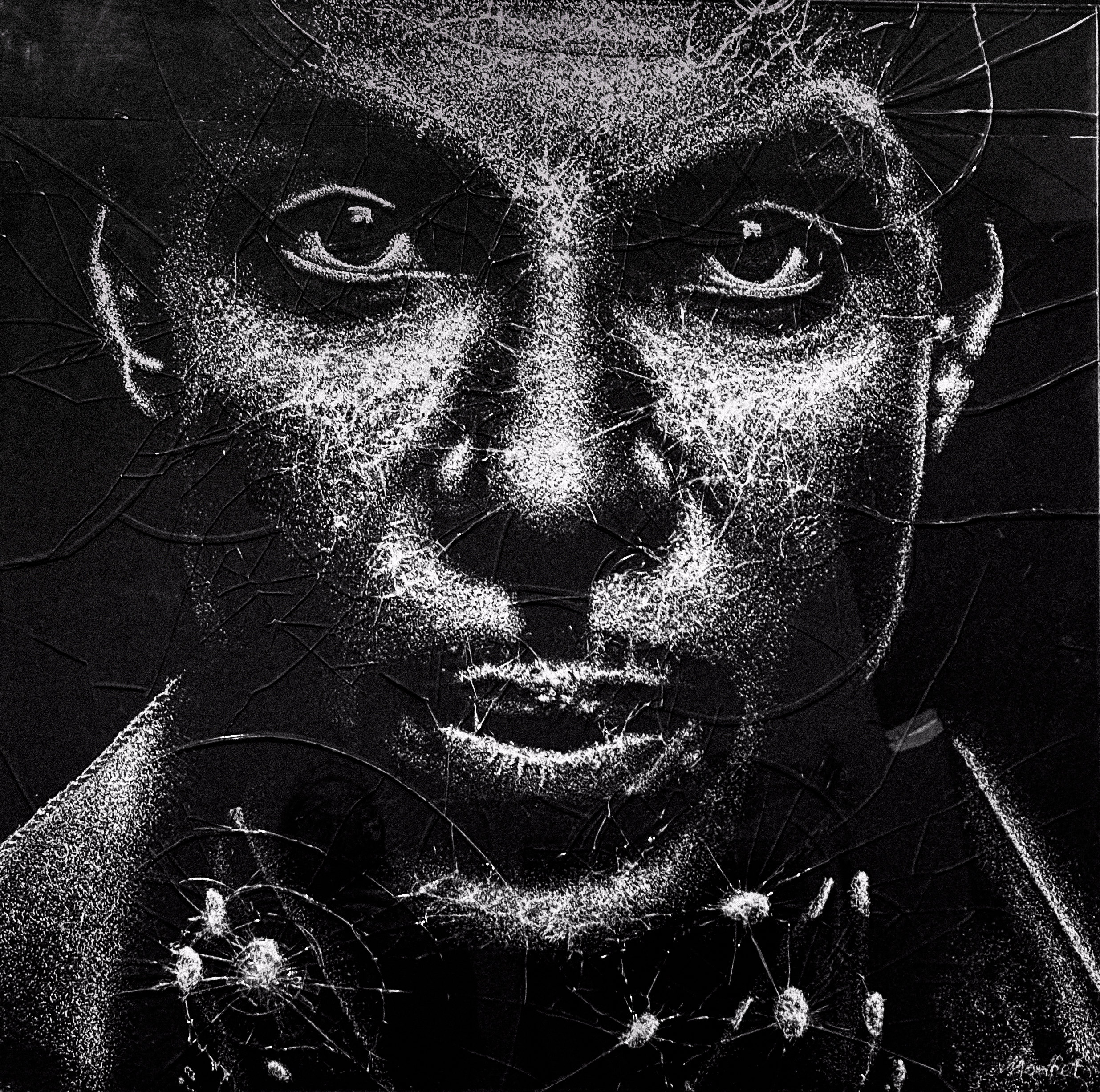 Work № 10 — broken glass by Olivier Monfet