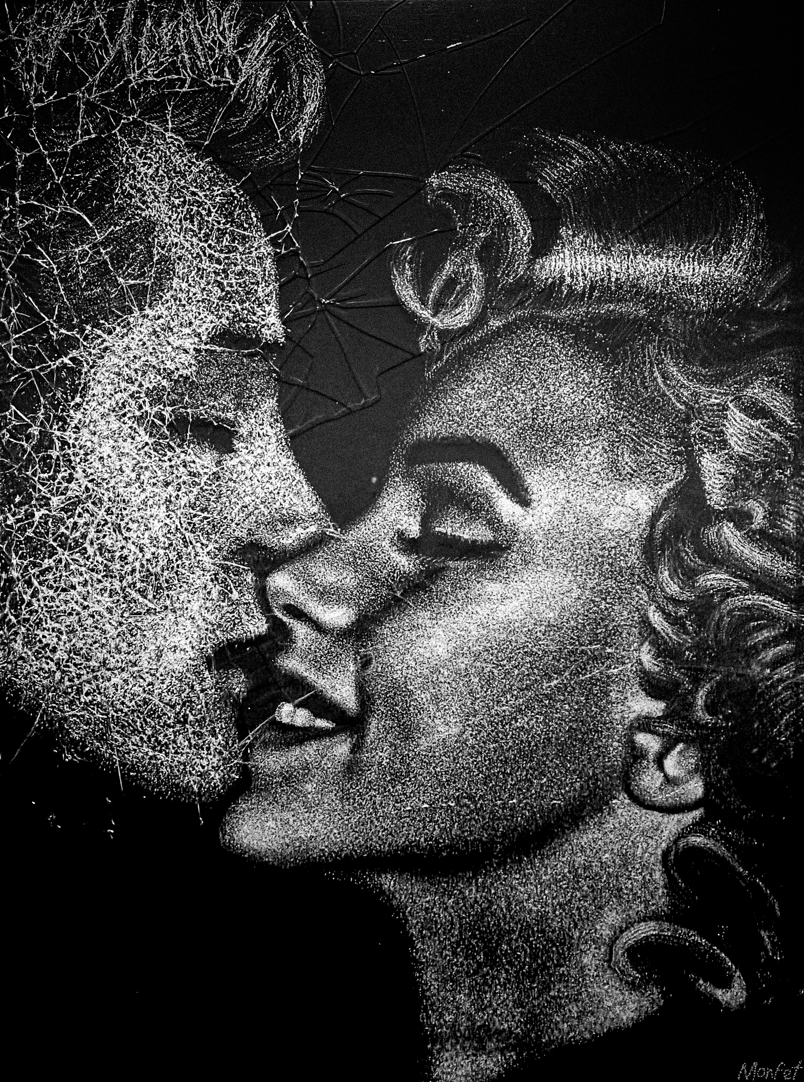 Work № 6 — broken glass by Olivier Monfet