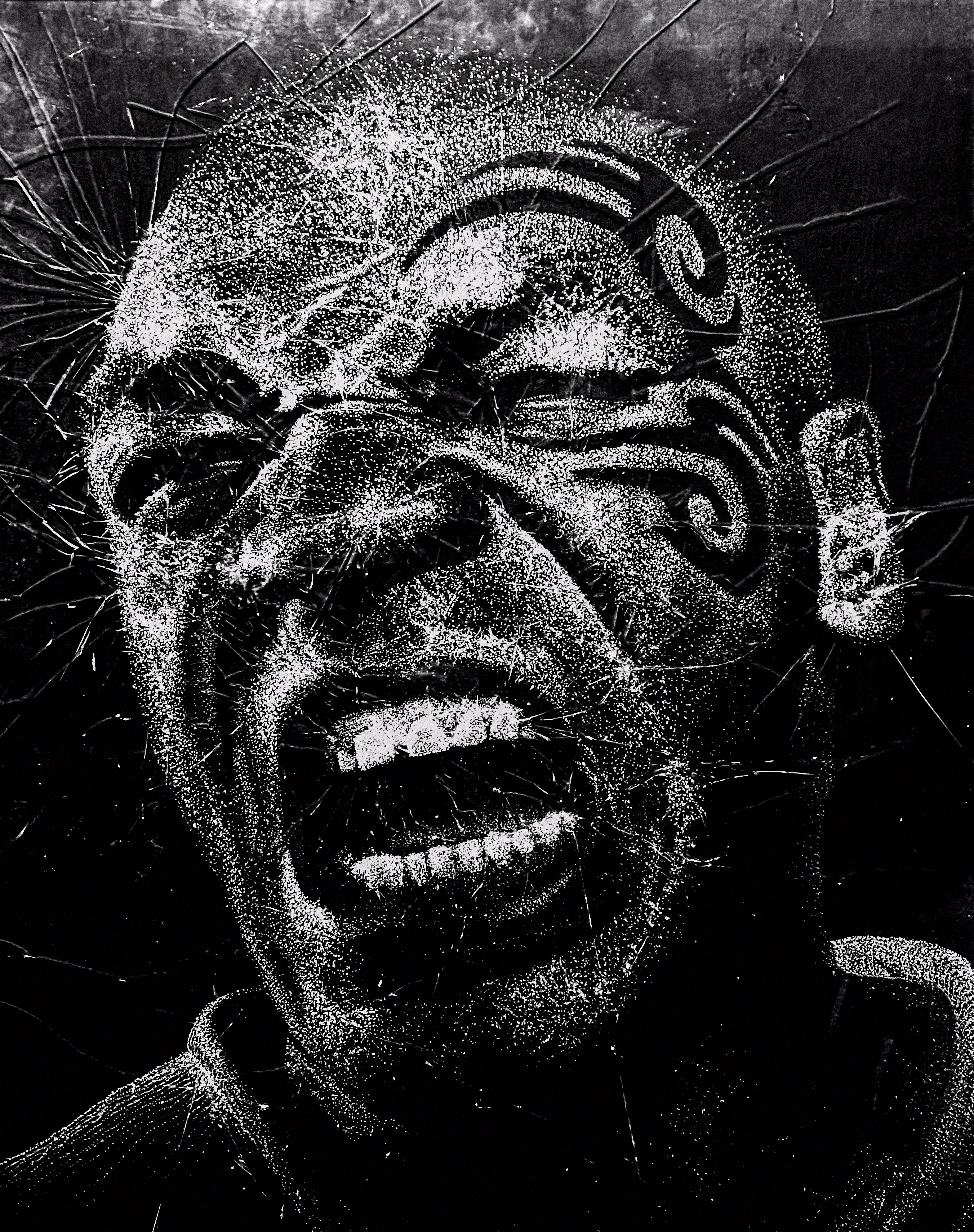 Work № 9 — broken glass by Olivier Monfet